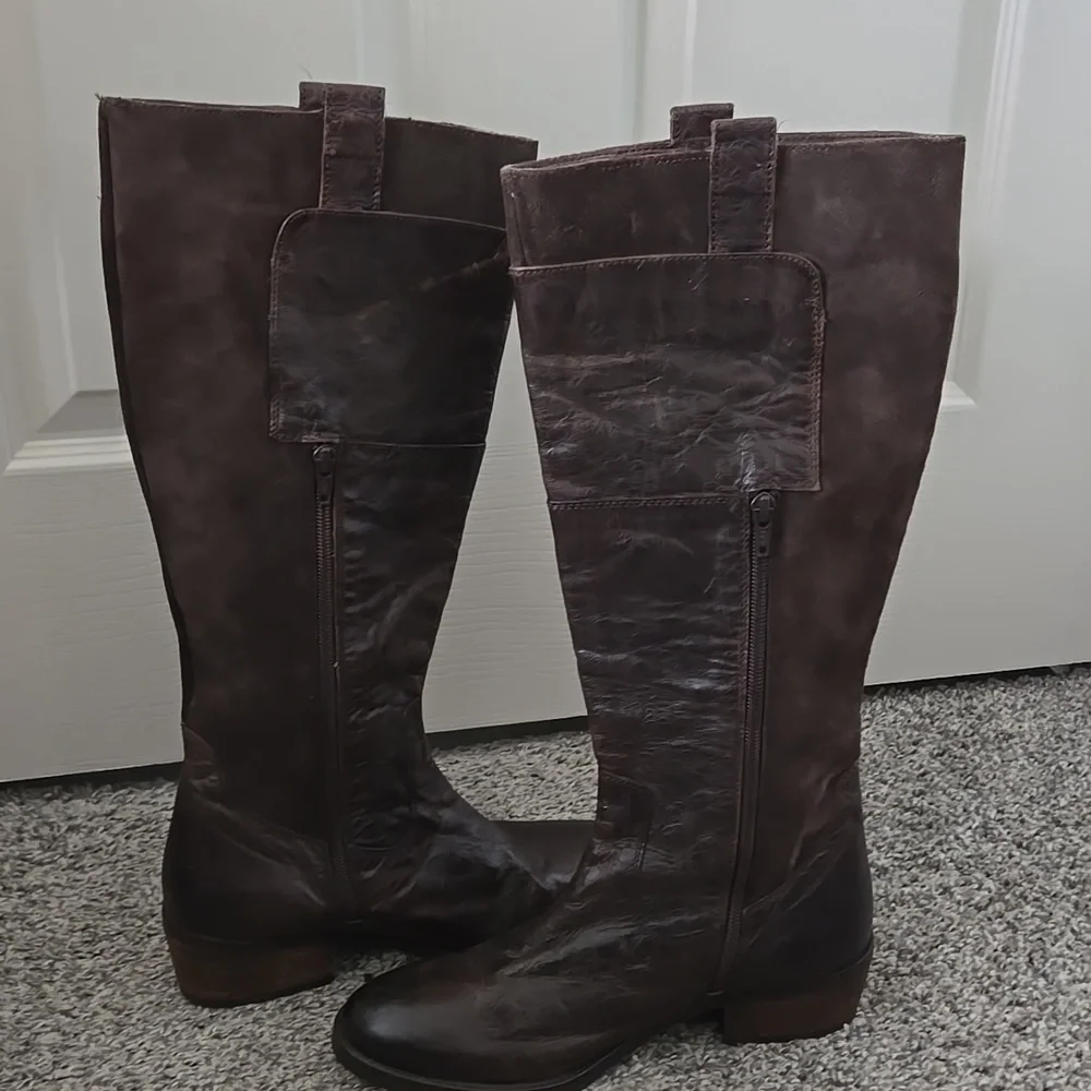 MIA Corey Dark Brown Equestrian Riding Boots Size 8.5